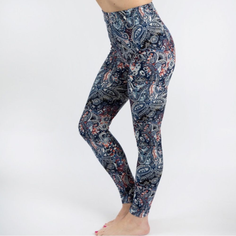 Dash Printed Full Length Leggings(Size Small)